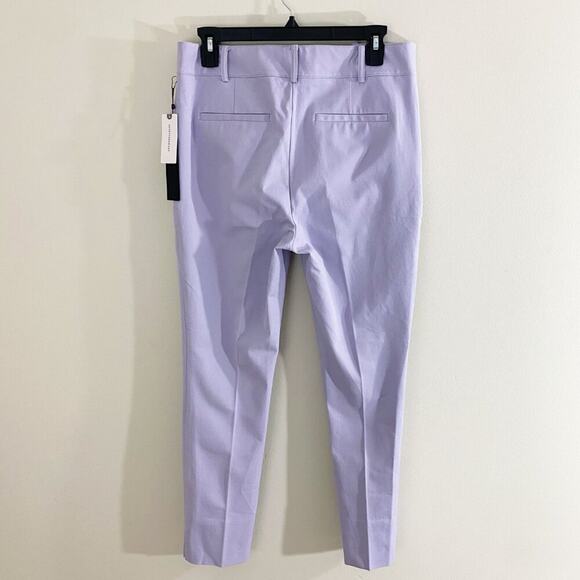 NWT Anthropologie Lavender The Essential Slim Dress Pants Women's Size 8 Ankle - Picture 4 of 7